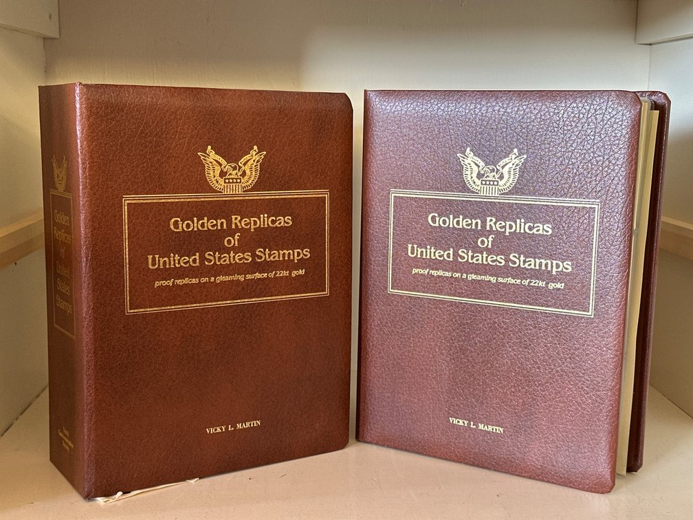 Golden Replicas of United States Stamps Collection with 22kt Gold Replicas