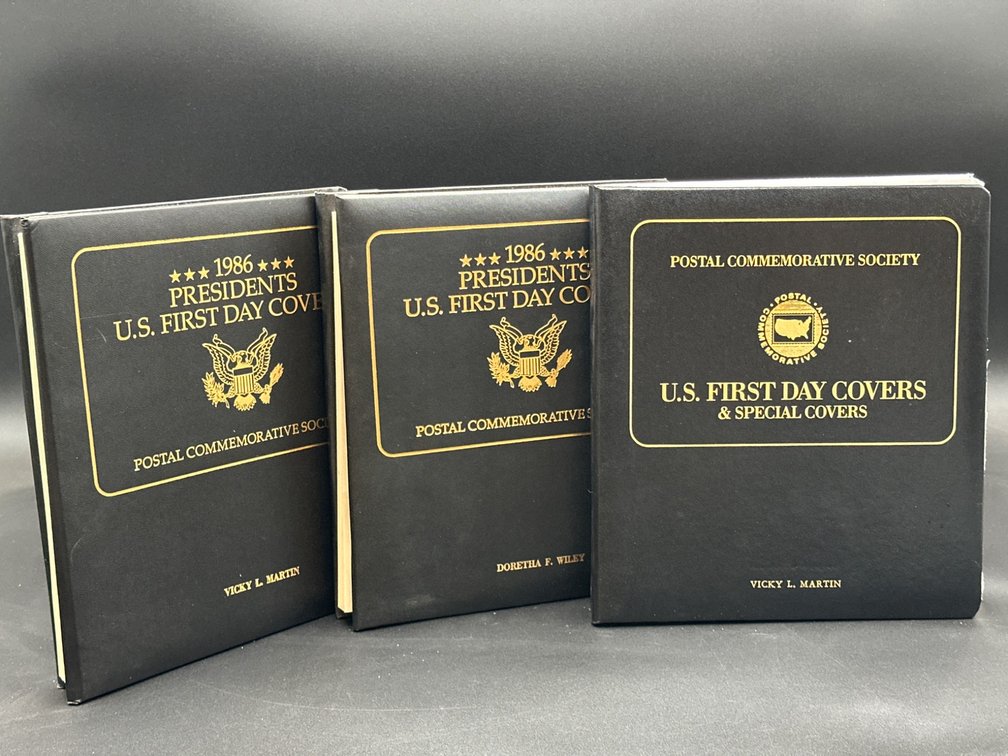 Three Postal Commemorative Society Albums of U.S. First Day Covers