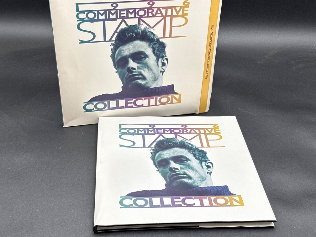 Commemorative Stamp Collection Album with Stamps and Outer Case
