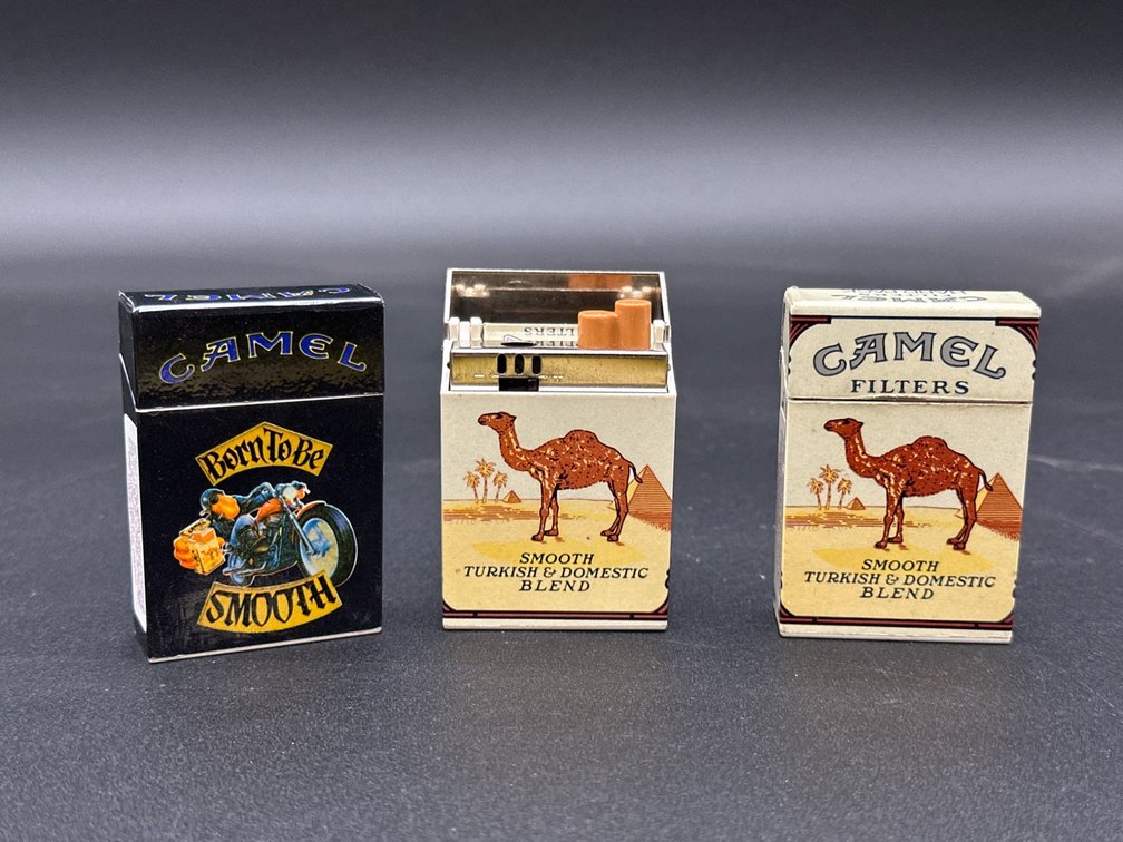 3 Camel-Themed Cigarette Pack Lighters