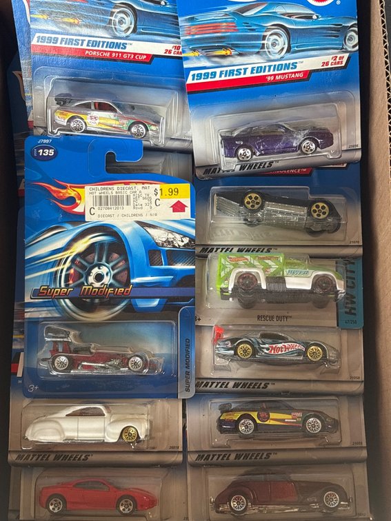 Hot Wheels Die-Cast Cars, Includes 1999 First Editions