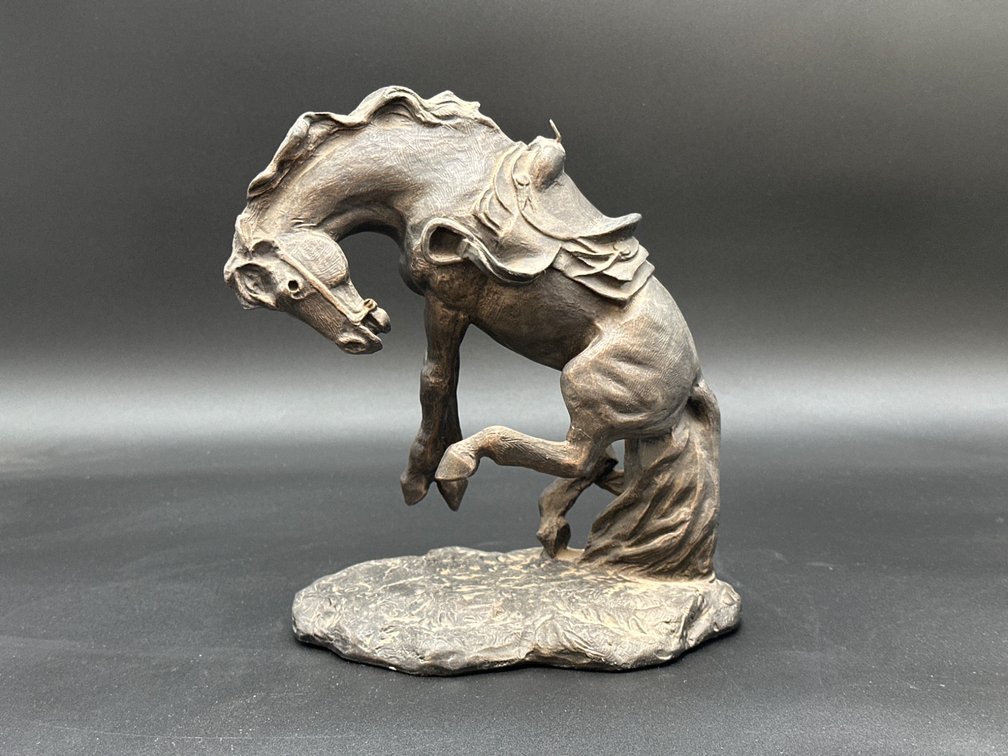 Bronze-Like Horse Sculpture Titled ‘No Contest’ by Terrance Patterson Gallery
