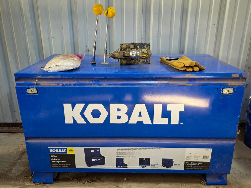 Kobalt 48-Inch Steel Jobsite Box with Accessories