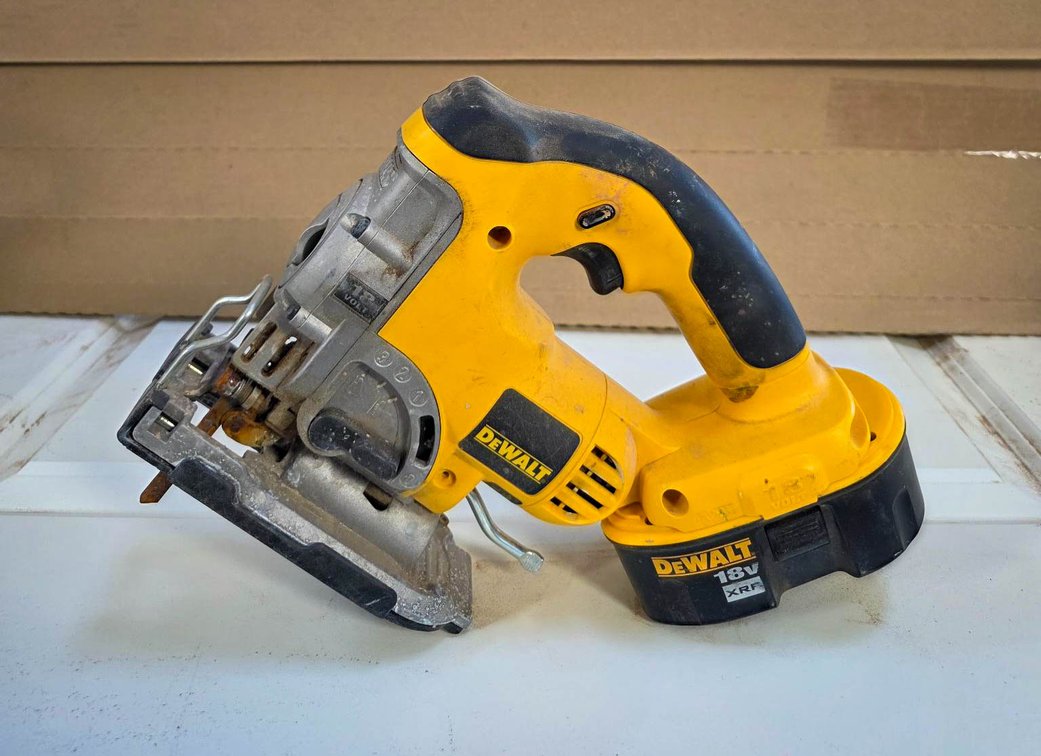 DeWalt DC330 Cordless Jig Saw and Hitachi SB 8V2 Belt Sander Bundle with Accessories