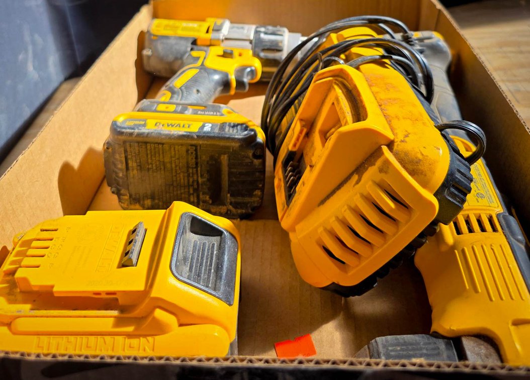 DeWalt 20V MAX Power Tool Set with Drill, Oscillating Tool, and Batteries