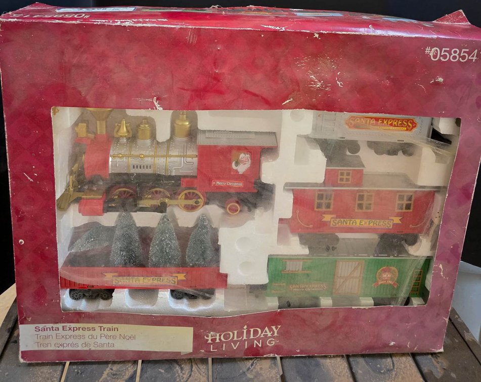 Holiday Living Santa Express Train Set in Original Packaging