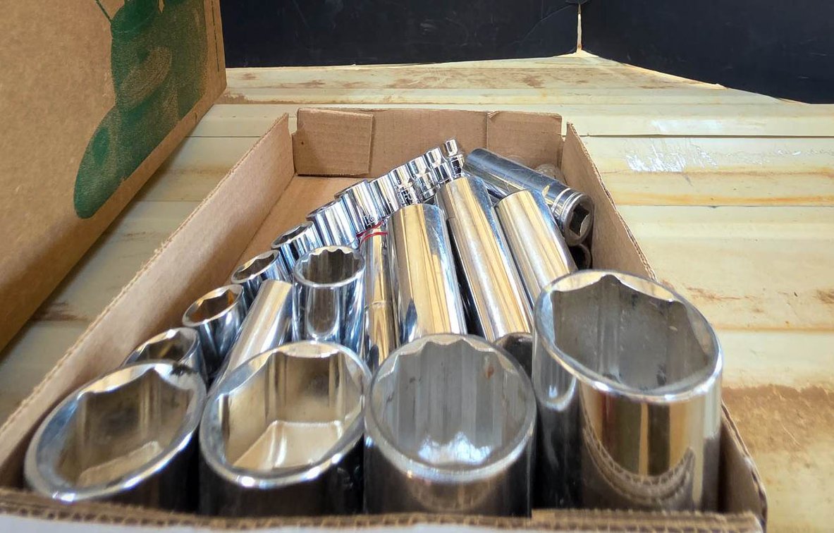 Chrome Socket Wrenches in Various Sizes