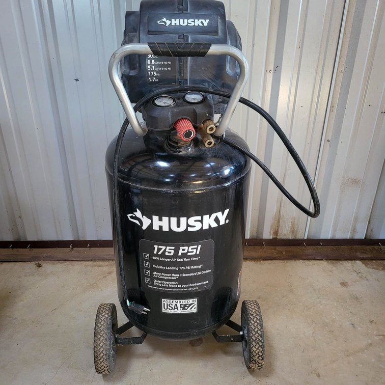 Husky 30-Gallon Portable Air Compressor, 175 PSI
