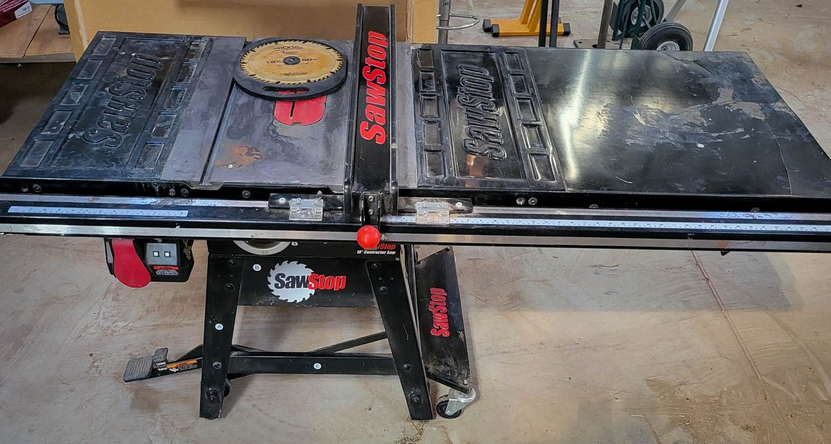 SawStop Contractor Saw with Accessories and Stand