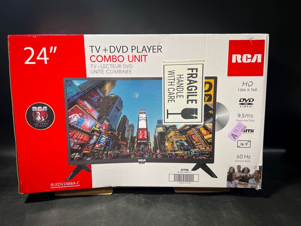RCA 24-Inch TV and DVD Player Combo Unit with Remote