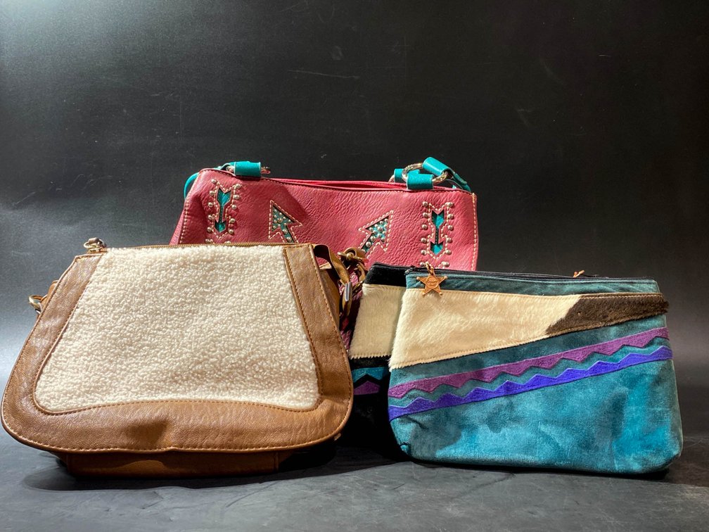Four Handbags by American and International Designers