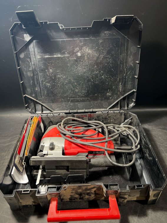 Milwaukee JSPE 135 TX Jigsaw with Case and Assorted Blades