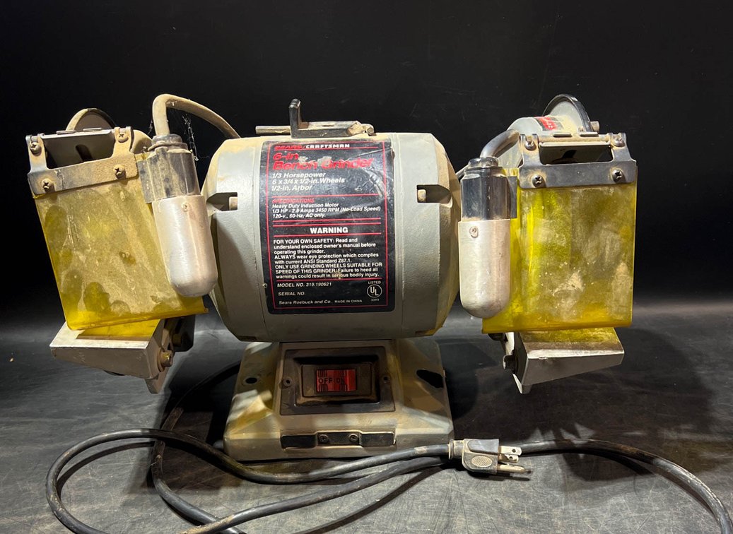Sears Craftsman 6-Inch Bench Grinder with 1/3 Horsepower Motor