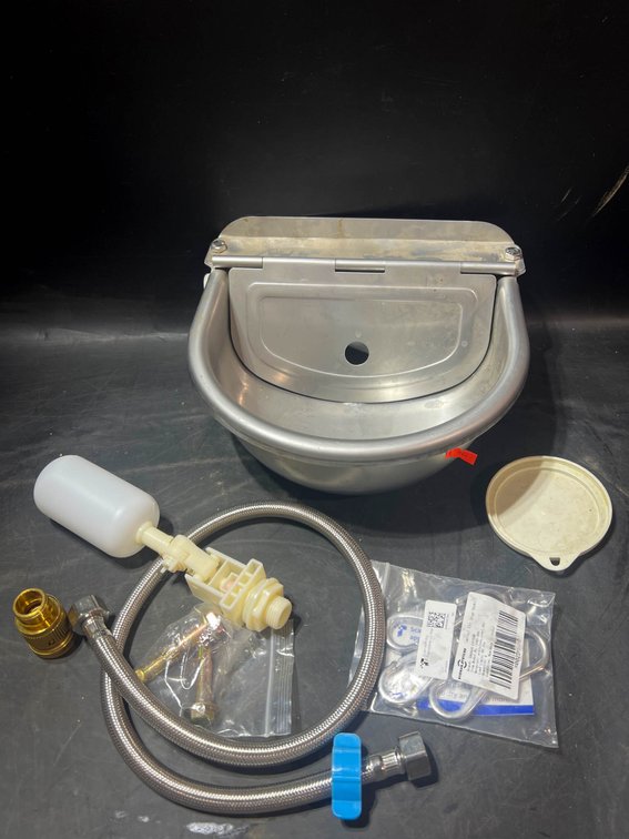 Stainless Steel Automatic Livestock Water Bowl With Accessories