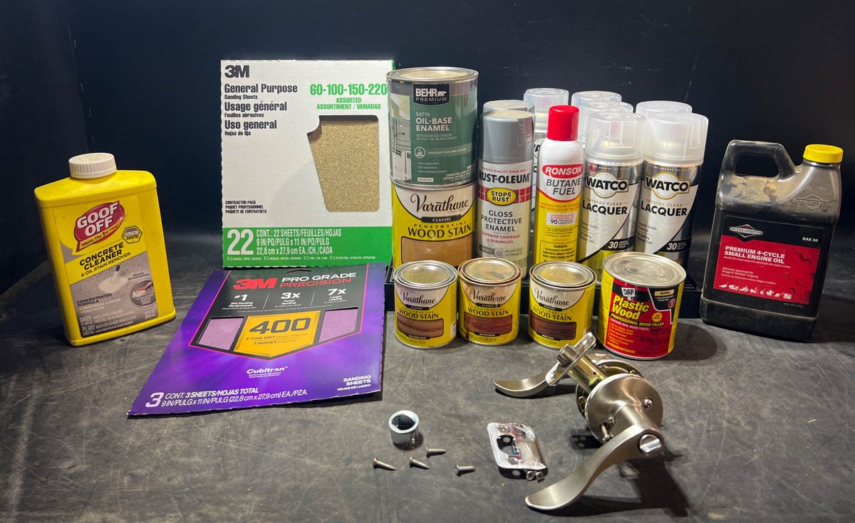 Hardware, Paint Supplies, and Miscellaneous Items