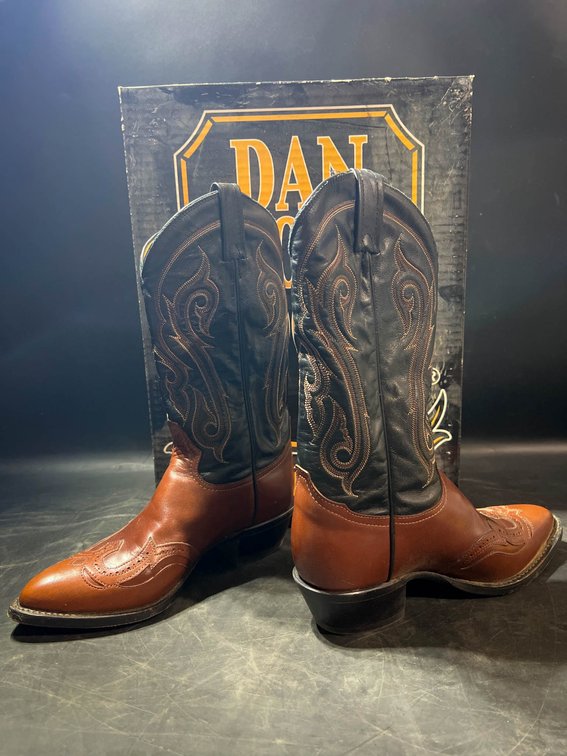 Dan Post DPP3037 Black and Brown Python Men’s Boots, Size 11D
