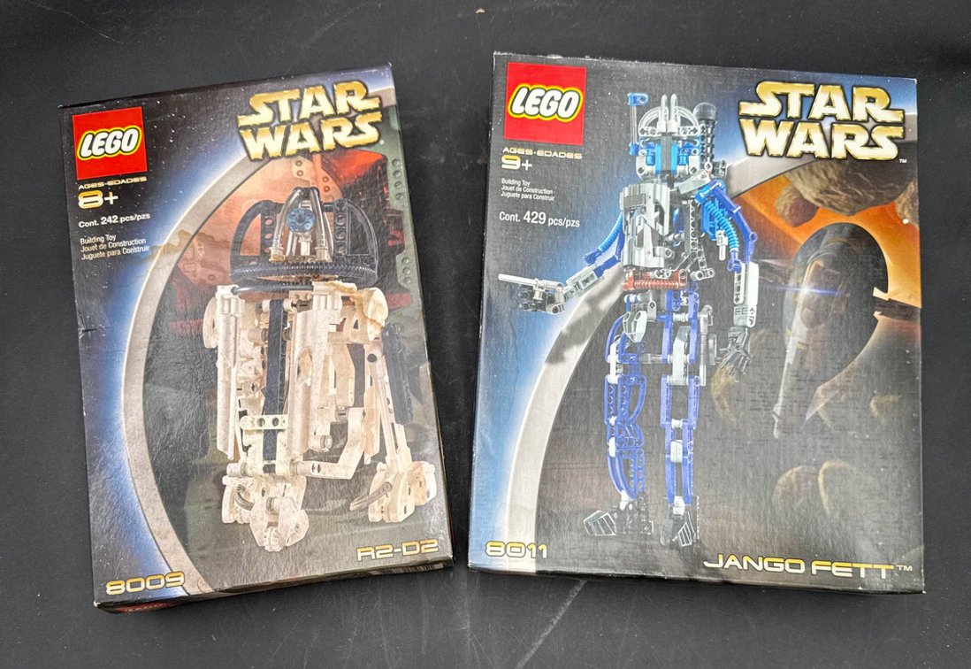 LEGO Star Wars R2-D2 (8009) and Jango Fett (8011) Sets, Sealed