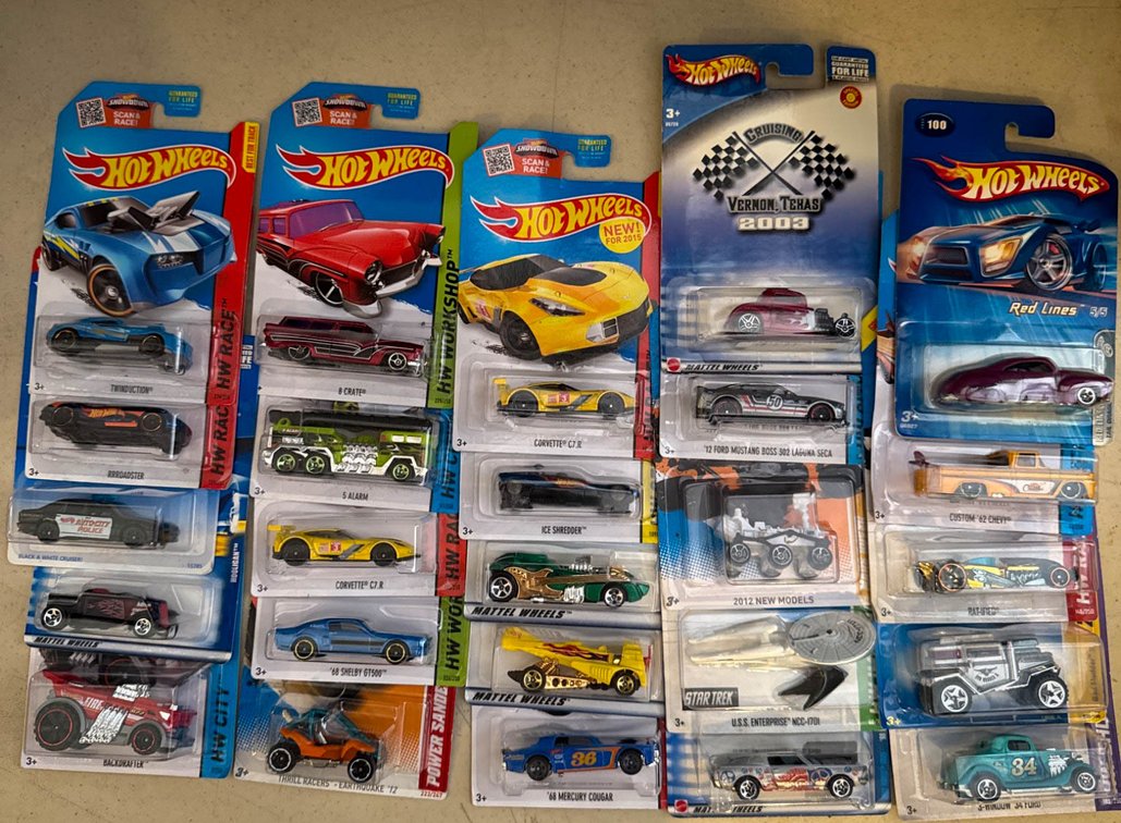 25 Packaged Hot Wheels Die-Cast Cars