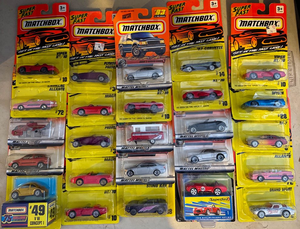 Matchbox Superfast Cars in Original Packaging