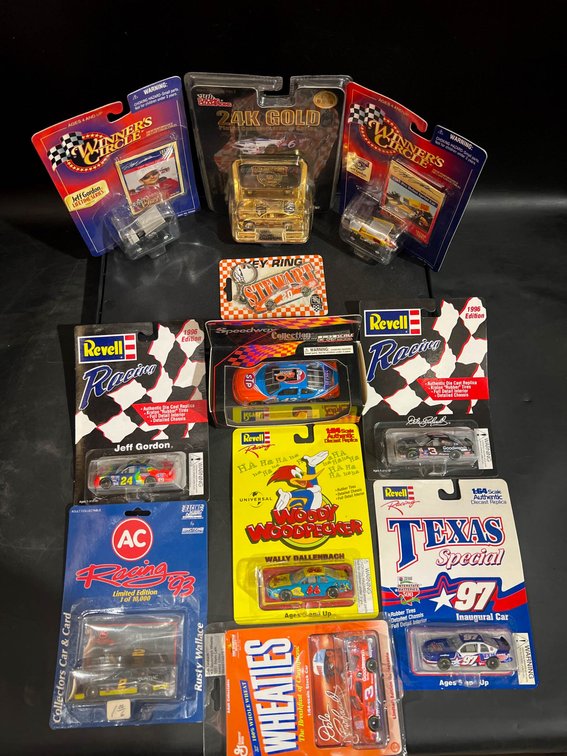 NASCAR Collectibles Including Die-Cast Cars and Memorabilia
