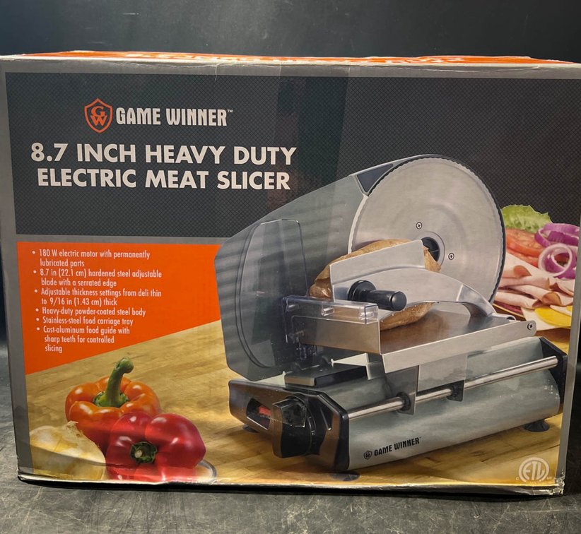 Game Winner 8.7-Inch Heavy Duty Electric Meat Slicer