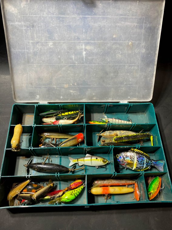 Fishing Tackle Box with Assorted Fishing Lures