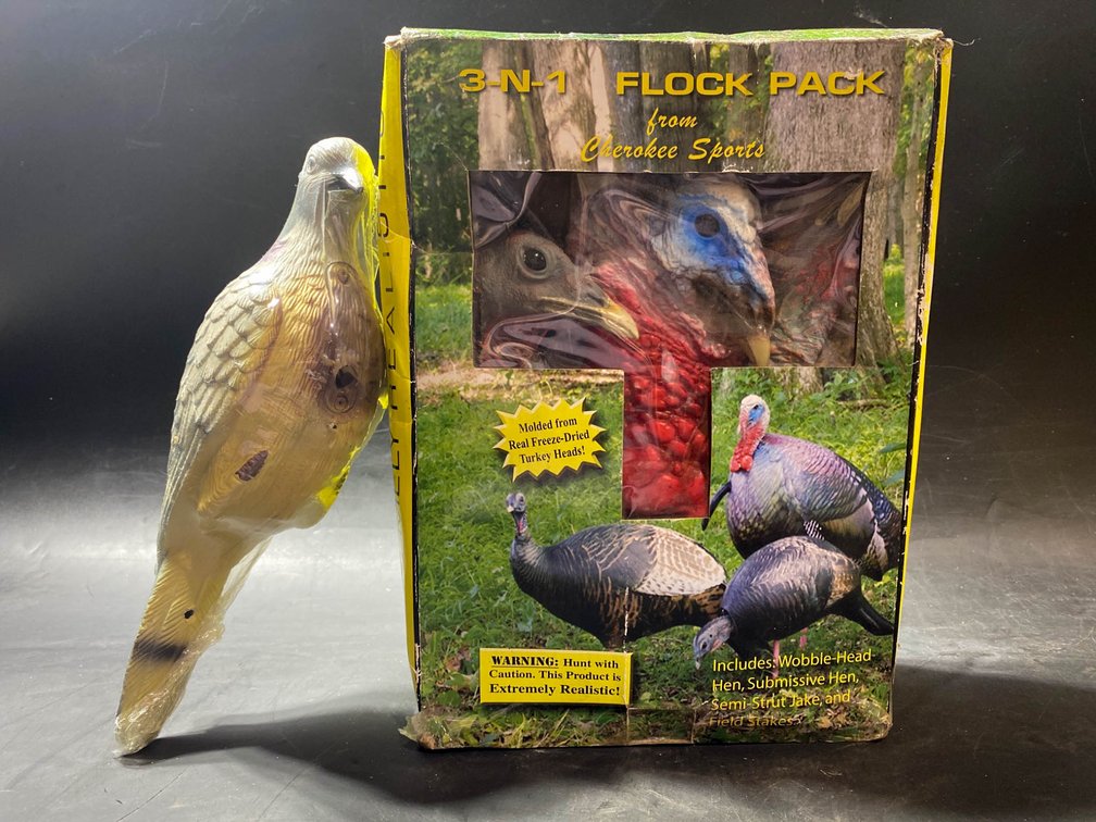 Cherokee Sports 3-in-1 Flock Pack Turkey Decoy Set with Freeze-Dried Details