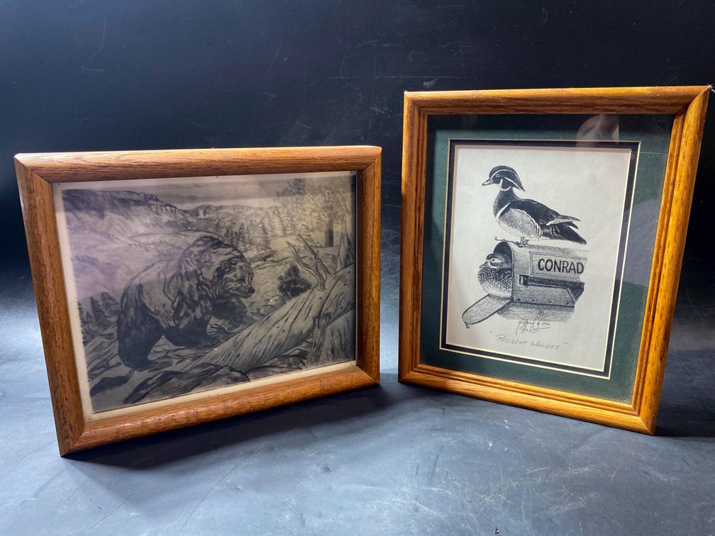 Two Framed Wildlife Artworks, Including Signed Bob Driver Print