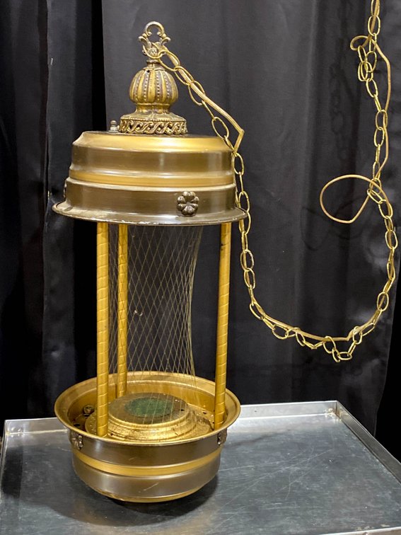 Decorbin Rain Lamp with Electroplated Gold Finish and Leviton Plug