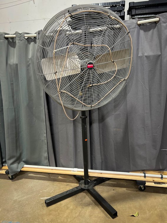 Dayton Industrial 69-Inch Fan with Mister Attachment