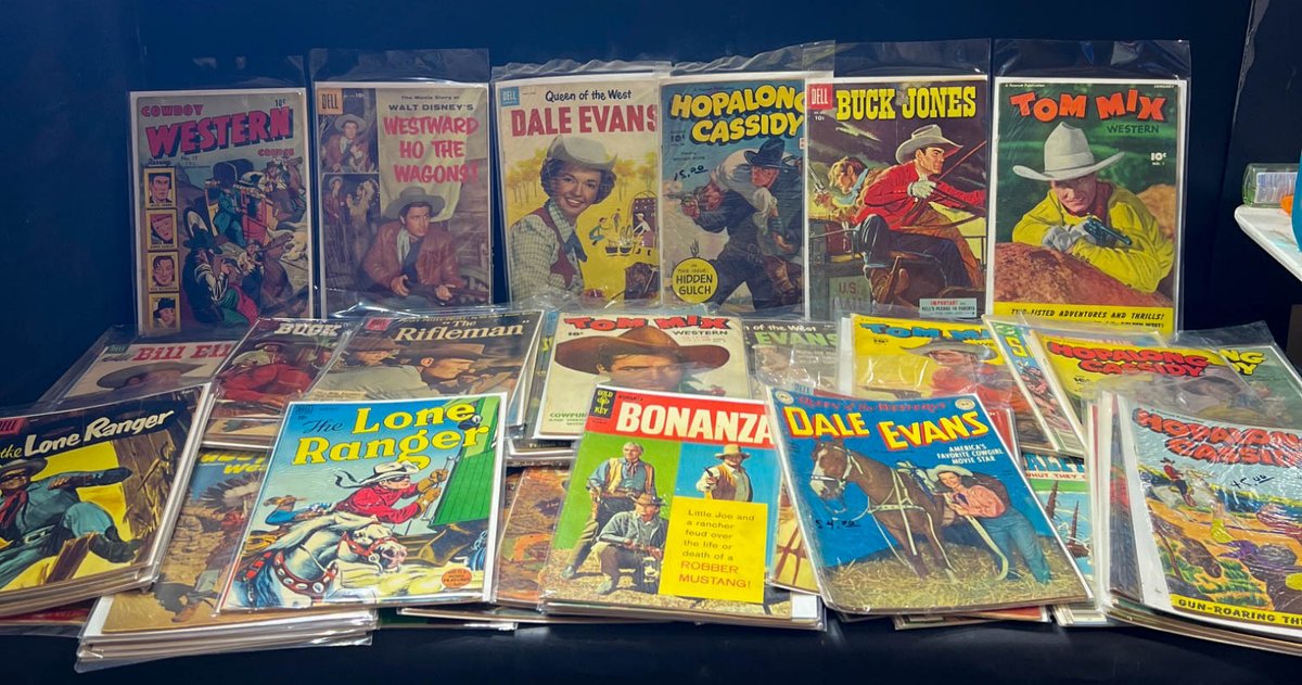 Vintage Western-Themed Comic Books Featuring Lone Ranger and More