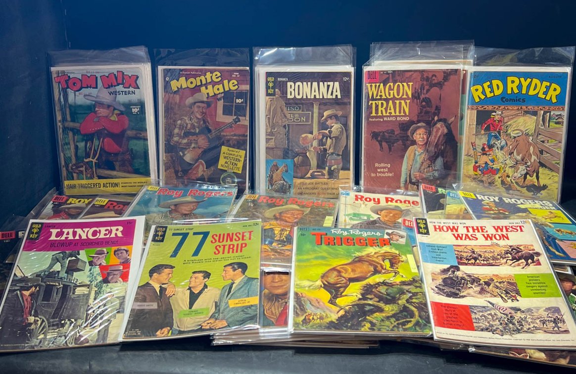 Vintage Western Comics Including Dell, Roy Rogers, and More