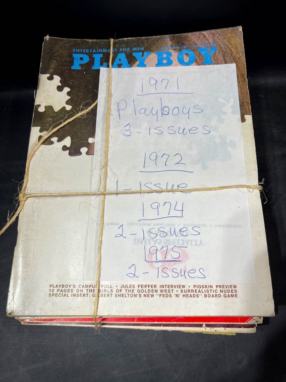8 Playboy Magazines From 1971-1975