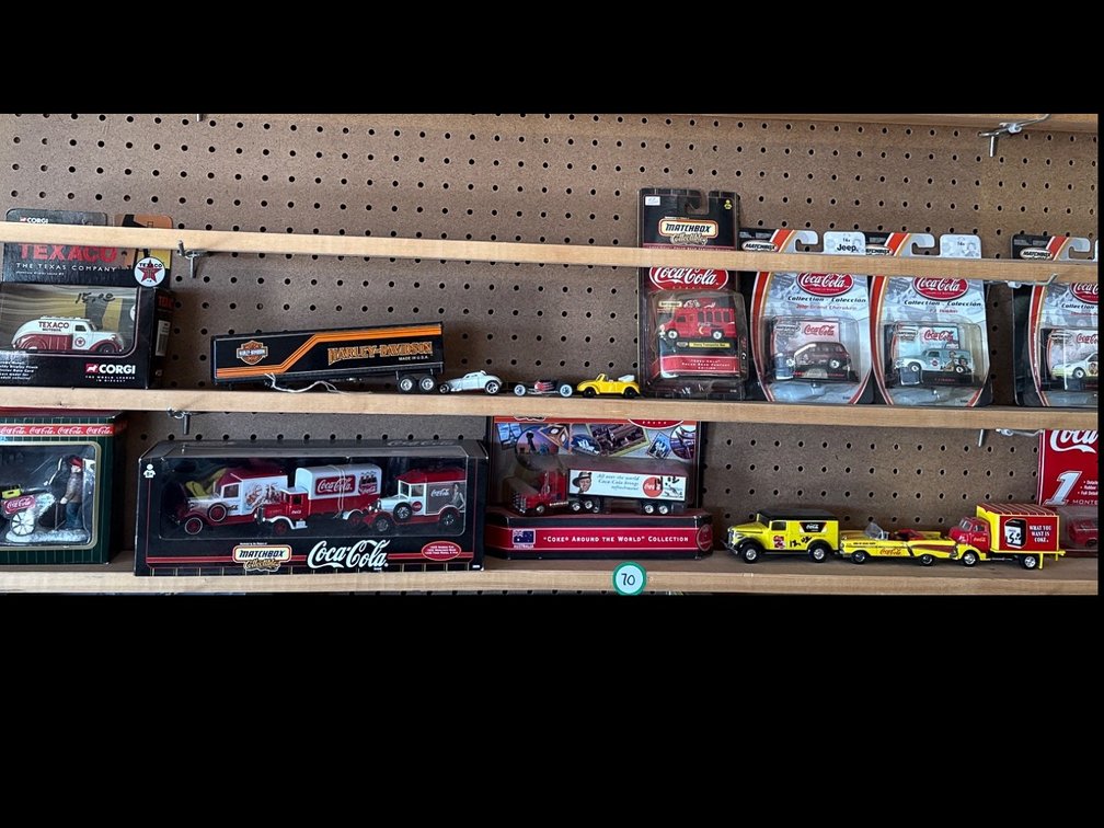 Die-Cast Coca-Cola, Texaco, and Other Vehicles