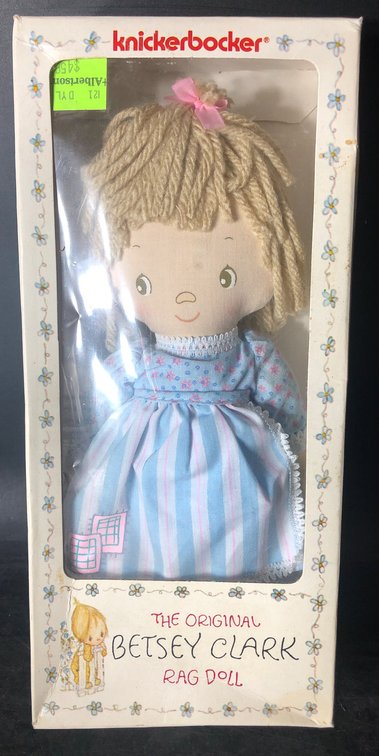 Six Knickerbocker Dolls Including Betsey Clark, Holly Hobbie, and Flintstones
