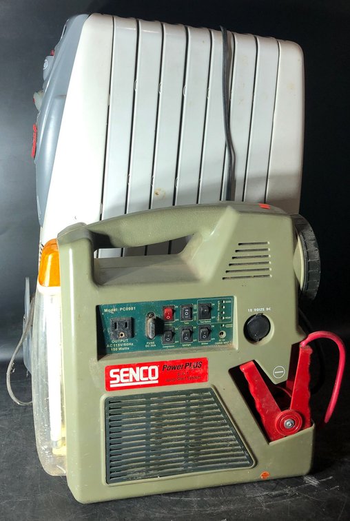 DeLonghi Rapido Heater and Senco Air Compressor Power Station