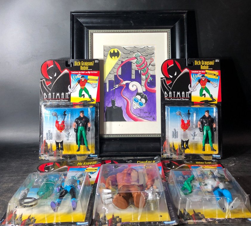 Batman: The Animated Series Action Figures and Artwork Collection