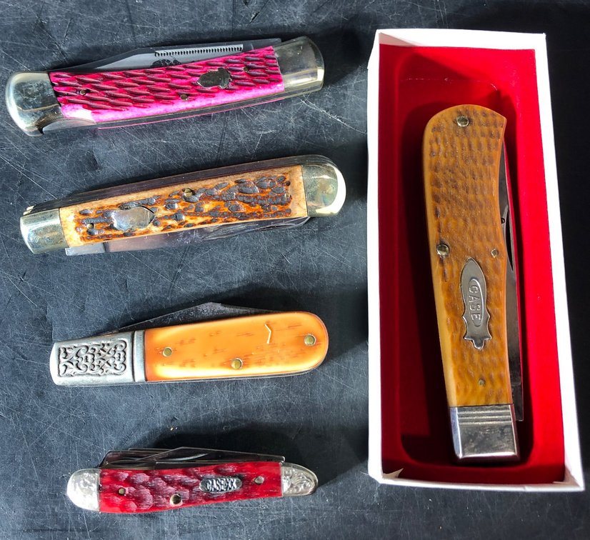 Five W.R. Case & Sons Pocket Knives with One Limited Edition