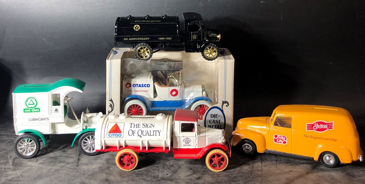 Ertl Die-Cast Vehicles Including Citgo, Fritos, and OTASCO