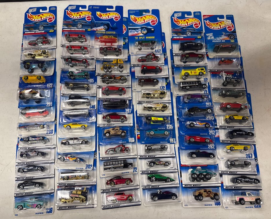 Hot Wheels Die-Cast Toy Cars in Original Packaging