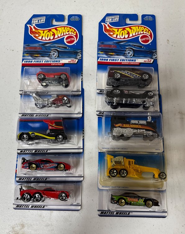 Hot Wheels 1998 and 1999 First Editions Lot of 10 in Original Packaging