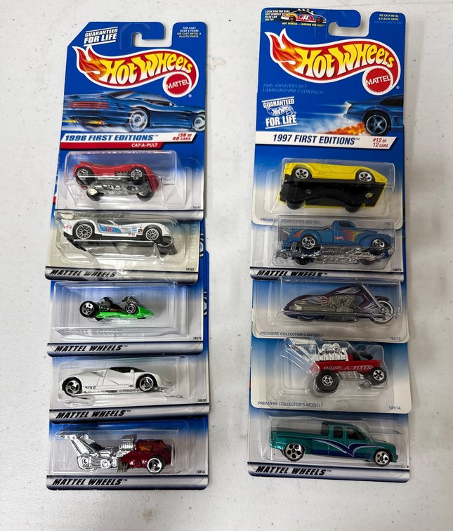 Hot Wheels First Editions Collection: 1996, 1997, and 1998 Models