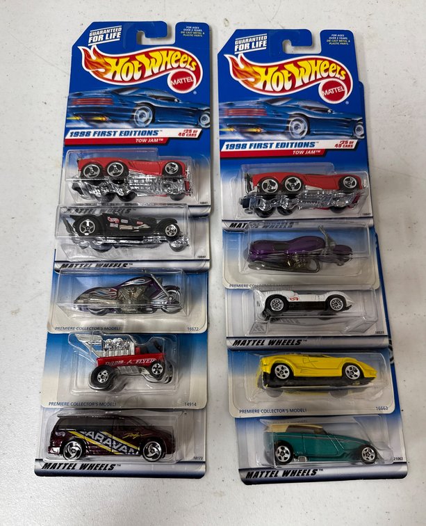 Hot Wheels Assorted First Editions (1996-1999) – 10 Cars