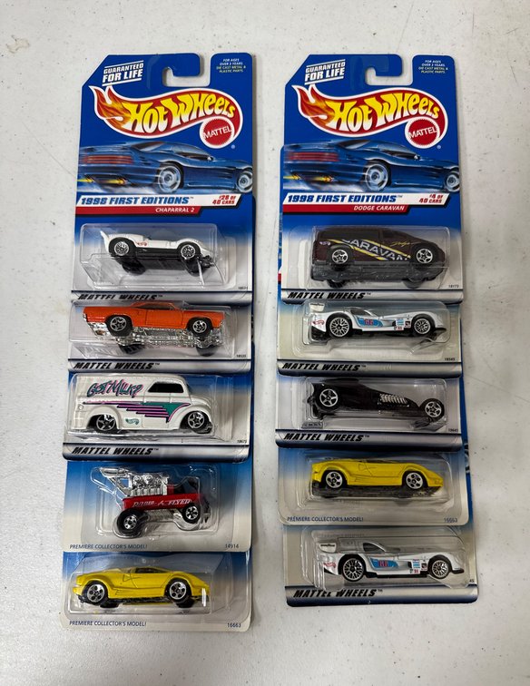 Hot Wheels 1996-1998 First Editions Lot (10 Cars)