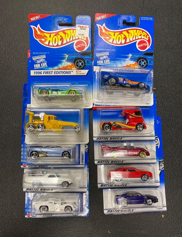 Hot Wheels 1996-1998 First Editions in Original Packaging