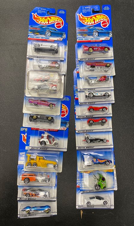 20 Hot Wheels First Editions in Original Packaging