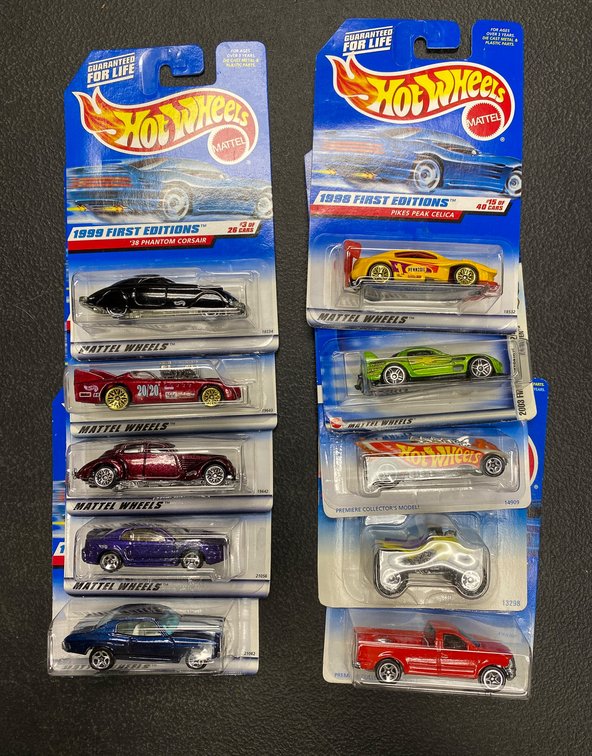 10 Hot Wheels First Editions (1996-1998)