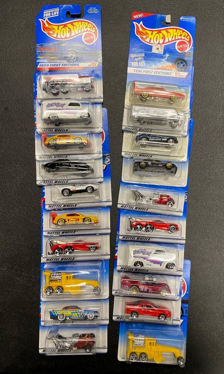 20 Hot Wheels First Editions in Original Packaging