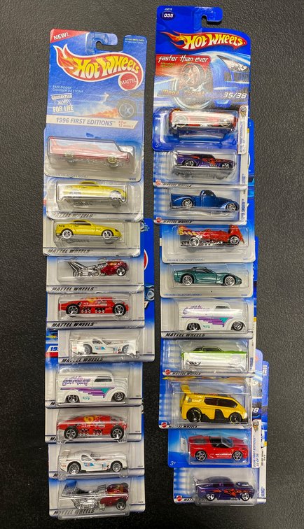 20 Hot Wheels First Editions in Sealed Packaging
