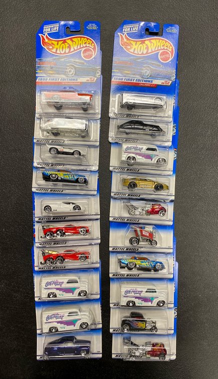 20 Hot Wheels First Editions in Original Packaging